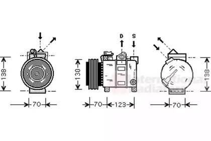 Компрессор VAN WEZEL 0100K016