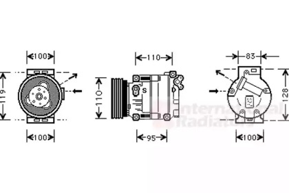 Компрессор VAN WEZEL 0100K019