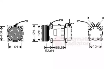 Компрессор VAN WEZEL 0100K095