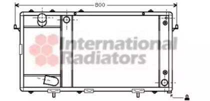 Радиатор, охлаждение двигателя VAN WEZEL 02002123