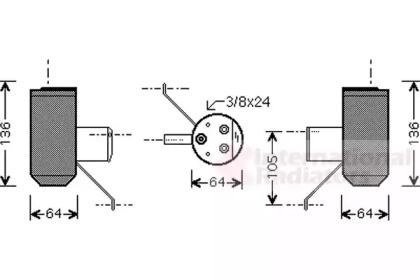 Осушитель VAN WEZEL 0200D042