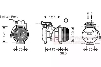 Компрессор VAN WEZEL 0200K027