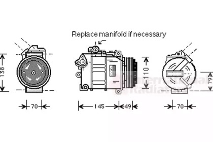 Компрессор VAN WEZEL 0600K017