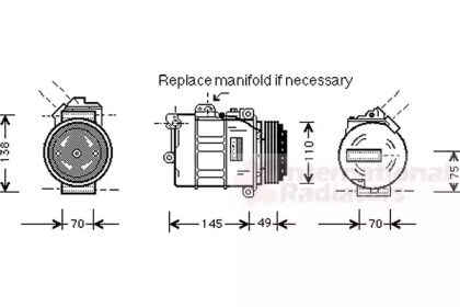 Компрессор VAN WEZEL 0600K237