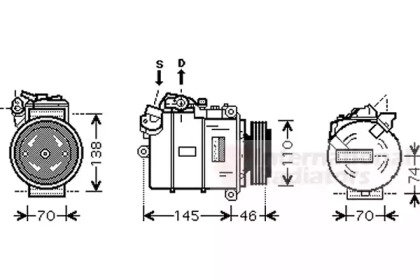 Компрессор VAN WEZEL 0600K318