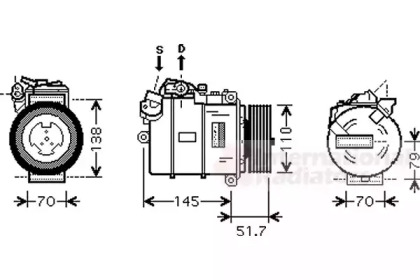 Компрессор VAN WEZEL 0600K329