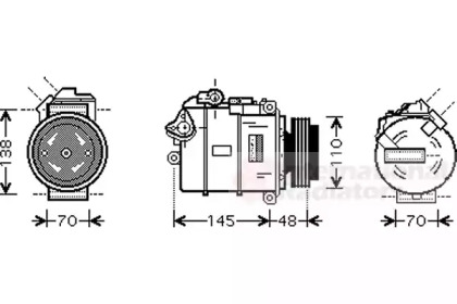 Компрессор VAN WEZEL 0600K348