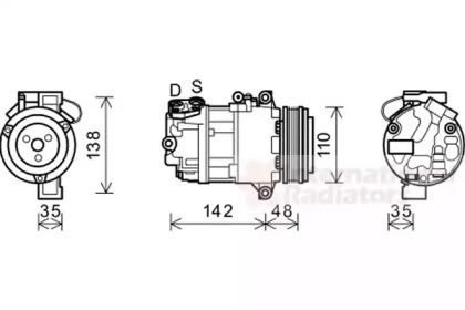 Компрессор VAN WEZEL 0600K390