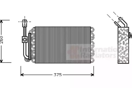 Испаритель VAN WEZEL 0600V002