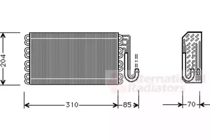 Испаритель VAN WEZEL 0600V025