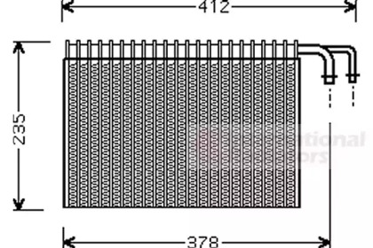 Испаритель VAN WEZEL 0600V268