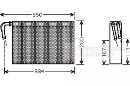 Испаритель VAN WEZEL 0600V305