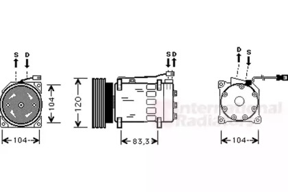 Компрессор VAN WEZEL 0900K175