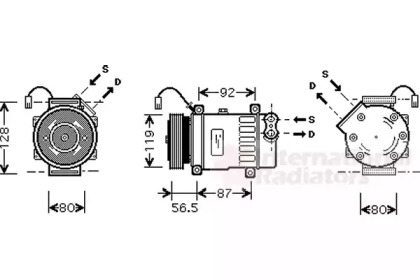 Компрессор VAN WEZEL 0900K207