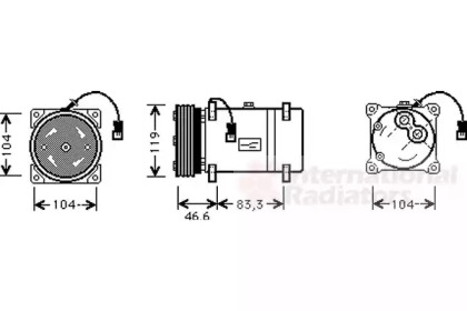 Компрессор VAN WEZEL 0900K216