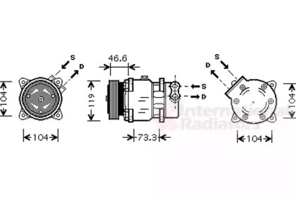 Компрессор VAN WEZEL 0900K218