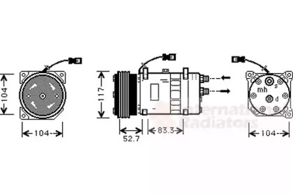 Компрессор VAN WEZEL 0900K222