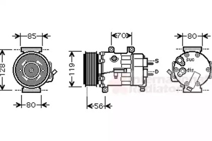 Компрессор VAN WEZEL 0900K250