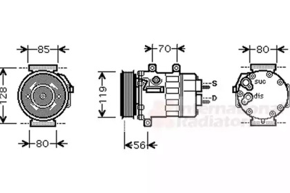 Компрессор VAN WEZEL 0900K253