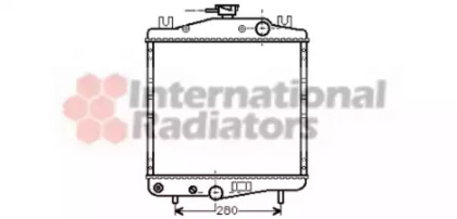 Радиатор, охлаждение двигателя VAN WEZEL 07002007