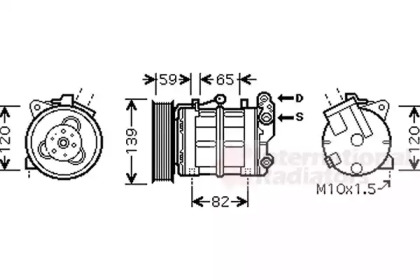 Компрессор VAN WEZEL 1300K315