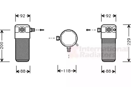 Осушитель, кондиционер VAN WEZEL 8100D021