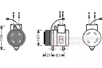 Компрессор VAN WEZEL 8100K041