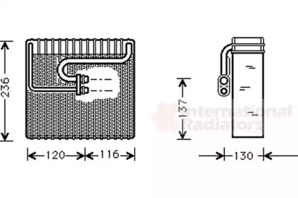 Испаритель VAN WEZEL 8100V035