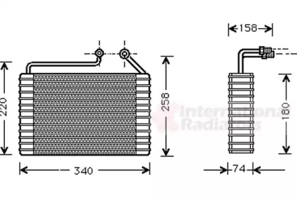 Испаритель VAN WEZEL 8100V047