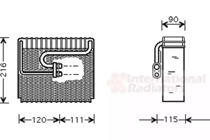 Испаритель, кондиционер VAN WEZEL 8100V048