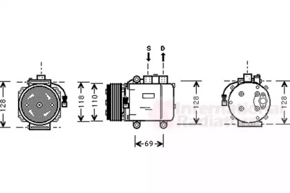 Компрессор VAN WEZEL 1800K045