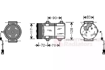 Компрессор VAN WEZEL 1800K285