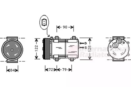 Компрессор VAN WEZEL 1800K351