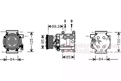 Компрессор VAN WEZEL 1800K402