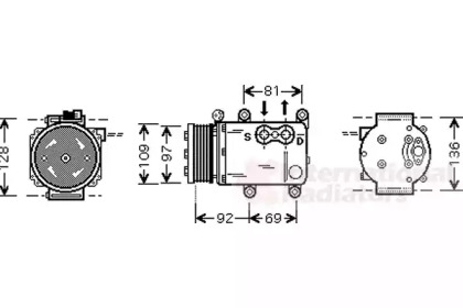 Компрессор VAN WEZEL 1800K419