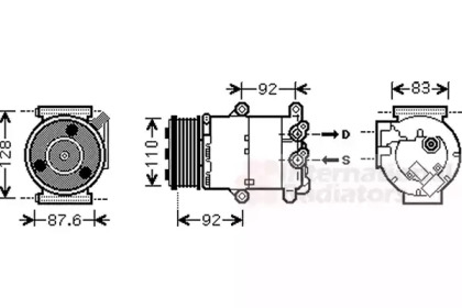 Компрессор VAN WEZEL 1800K430