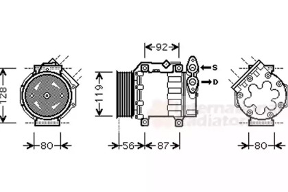 Компрессор VAN WEZEL 1800K431