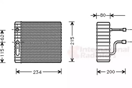 Испаритель VAN WEZEL 1800V089