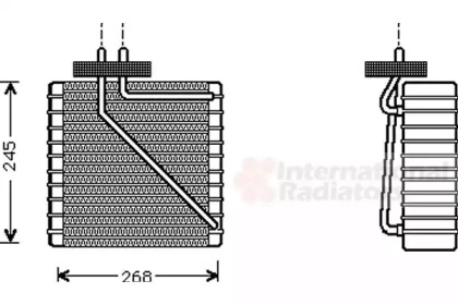 Испаритель VAN WEZEL 1800V270