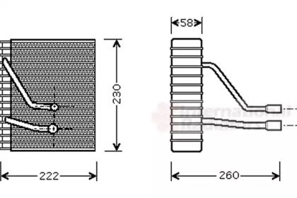 Испаритель VAN WEZEL 1800V330