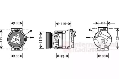 Компрессор VAN WEZEL 1700K033