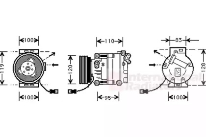 Компрессор VAN WEZEL 1700K034