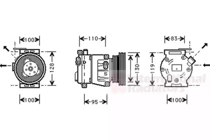 Компрессор VAN WEZEL 1700K035