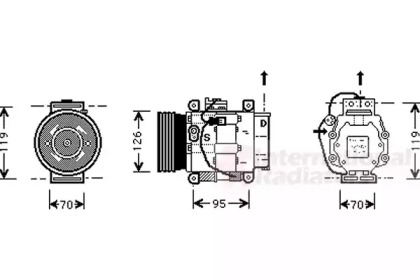 Компрессор VAN WEZEL 1700K036