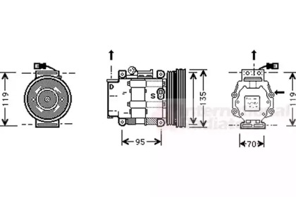 Компрессор VAN WEZEL 1700K041