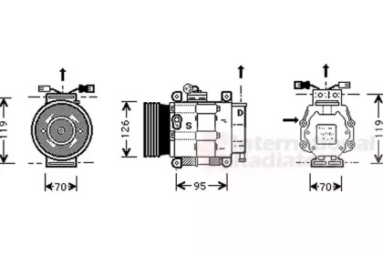 Компрессор VAN WEZEL 1700K048