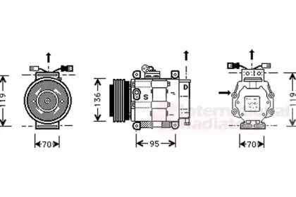 Компрессор VAN WEZEL 1700K049