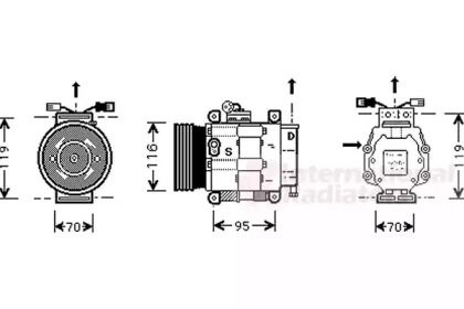 Компрессор VAN WEZEL 1700K081