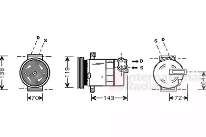 Компрессор VAN WEZEL 1700K086