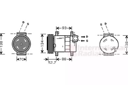 Компрессор VAN WEZEL 1700K088